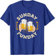 Sunday Funday Funny Football Gift Sport Lovers Football Beer T-Shirt - T-Shirt | Royal