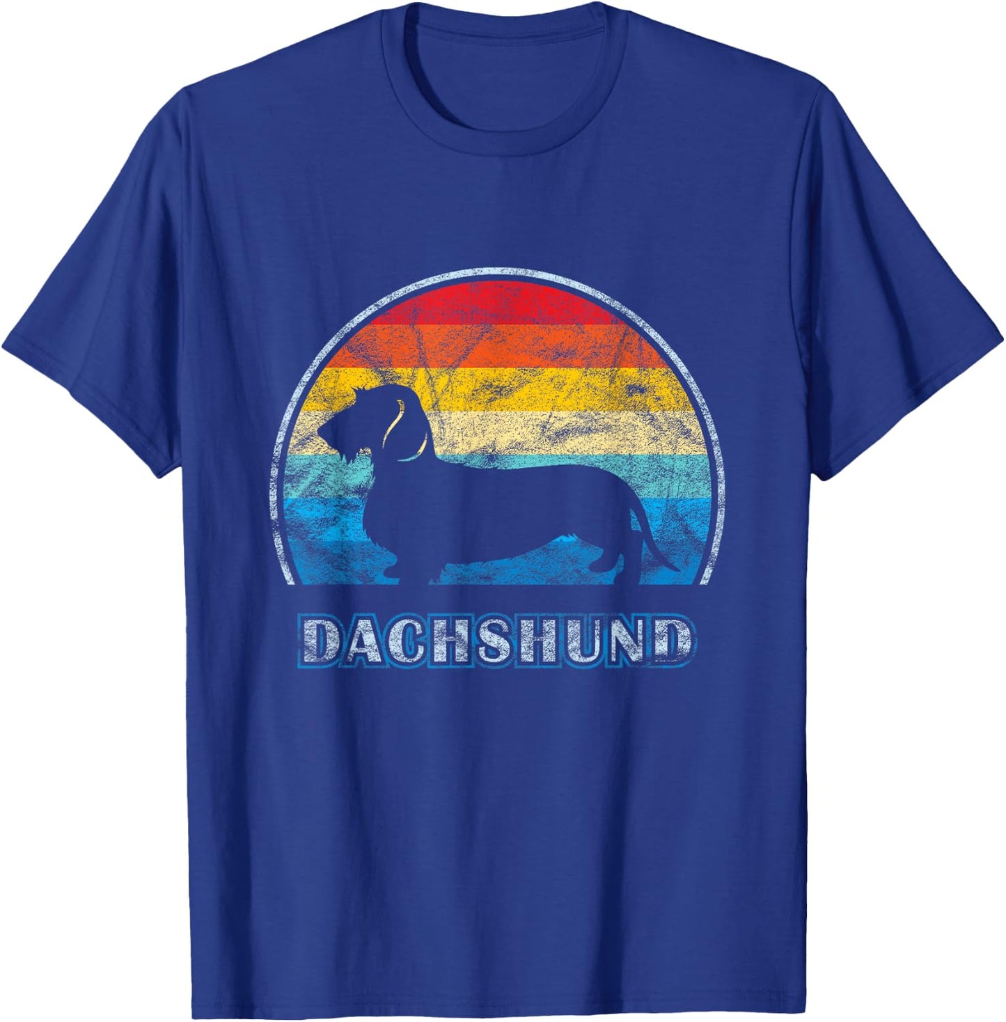 Wirehaired Dachshund Vintage Design Dog T-Shirt - T-Shirt | Royal