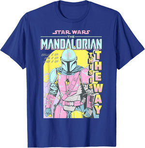 Star Wars: The Mandalorian This Is The Way Neon Comic T-Shirt - T-Shirt | Royal