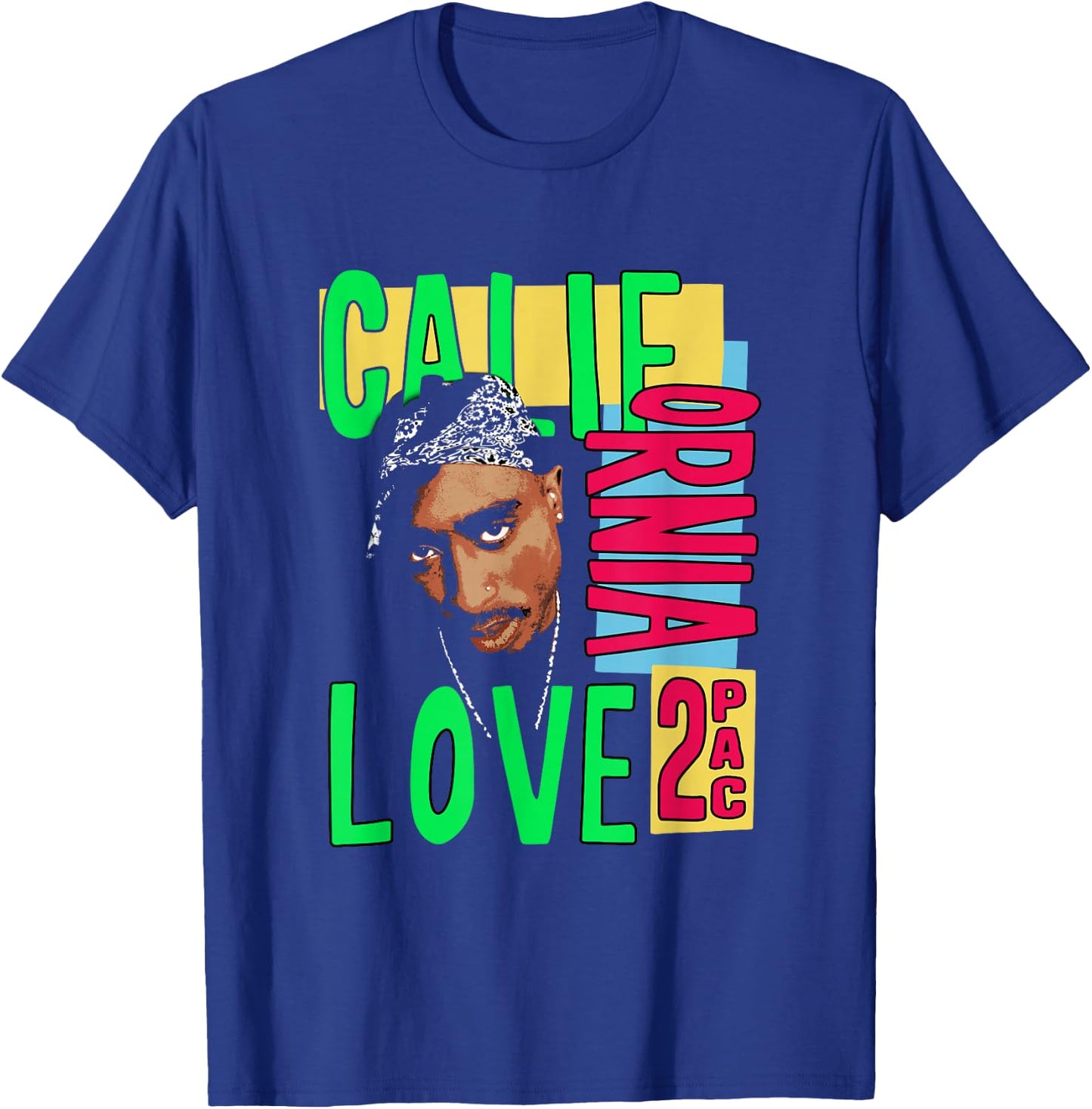 Official Tupac California Love T-Shirt - T-Shirt | Royal