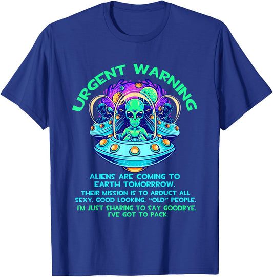 Aliens Guy Ancient Astronaut Theorist T-Shirt - T-Shirt | Royal