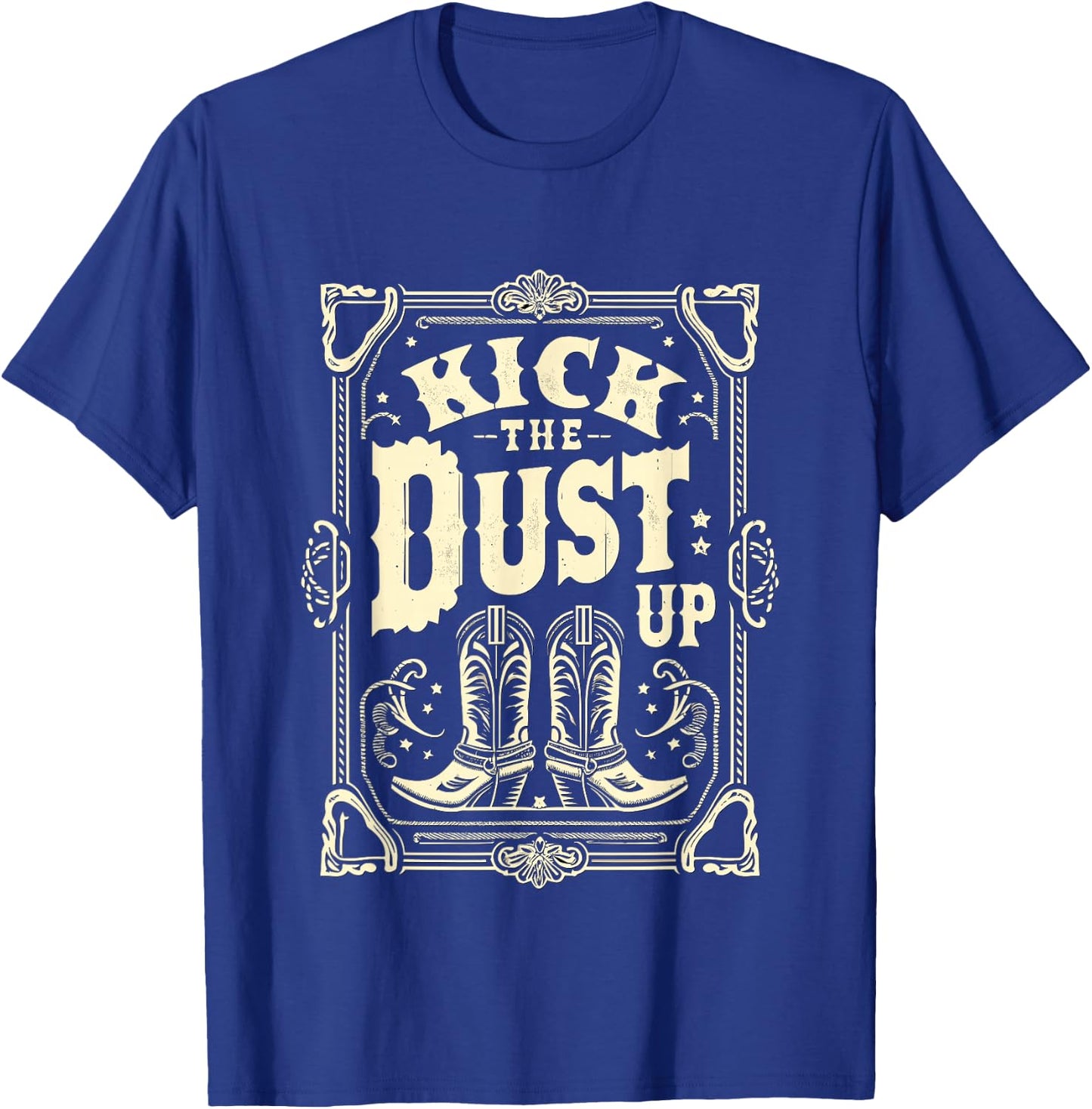 Line Dance Kick the Dust up Dancing T-Shirt - T-Shirt | Royal