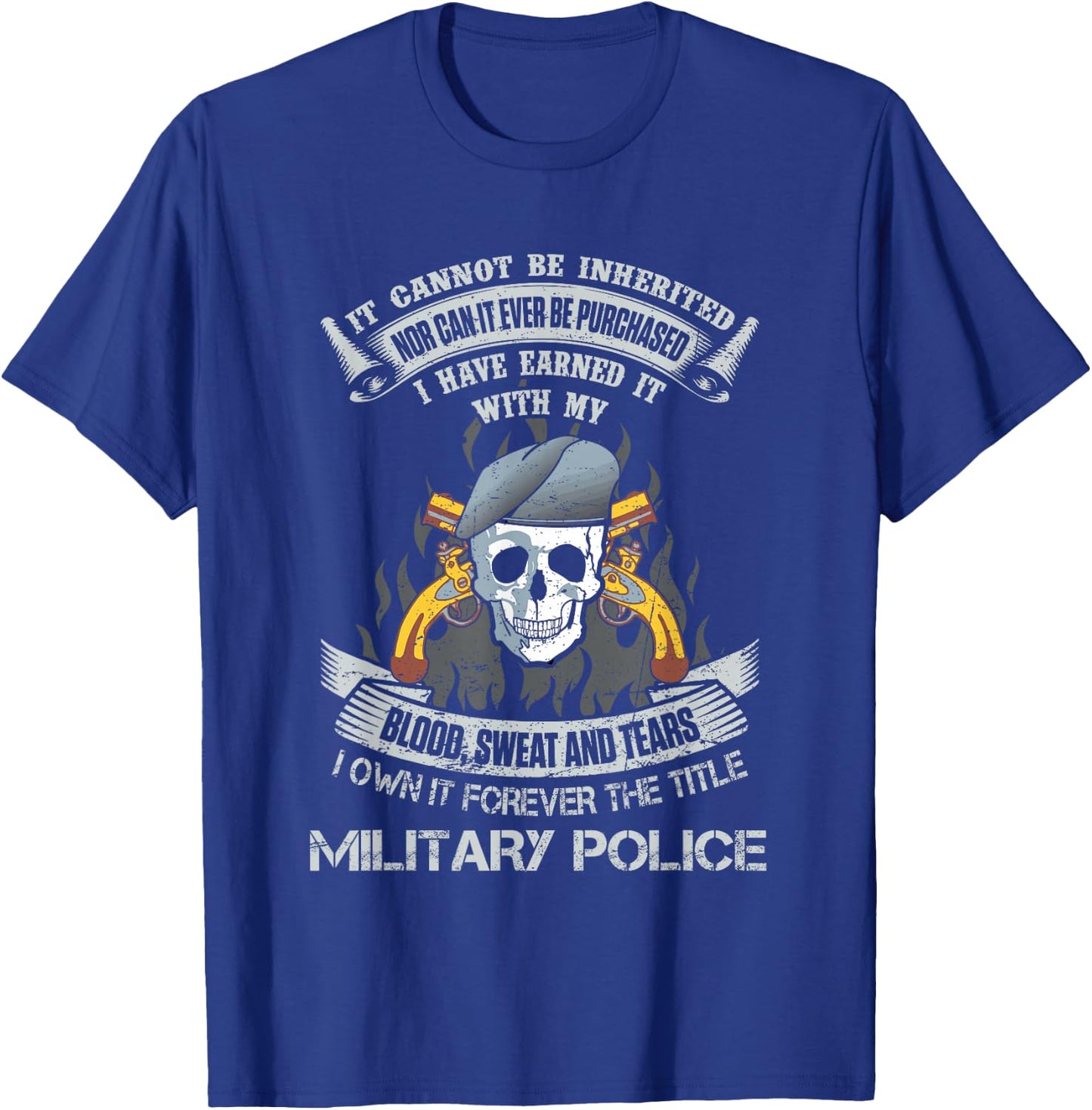 Own Forever The Title Military Police US Army MP Veteran T-Shirt - T-Shirt | Royal