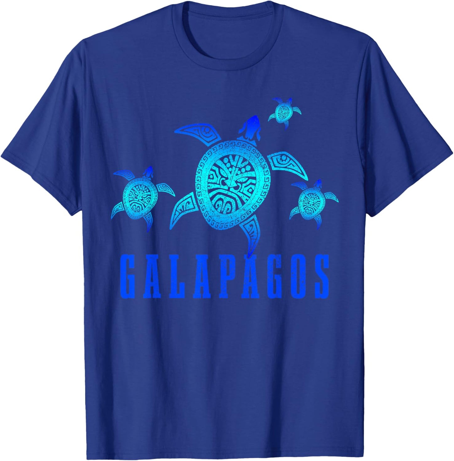 Galapagos Tortoise Diving Diver T-Shirt - T-Shirt | Royal