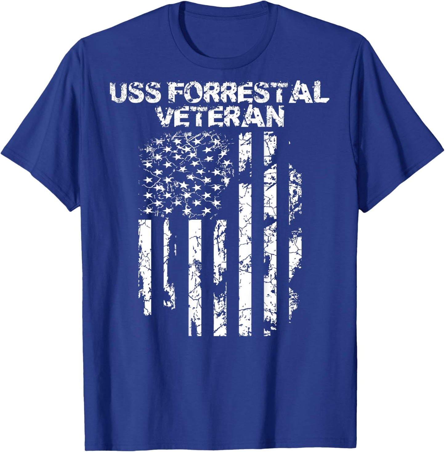USS Forrestal Veteran T-Shirt - T-Shirt | Royal