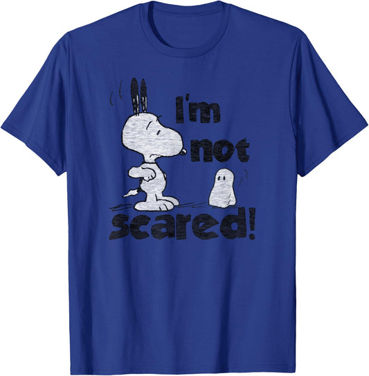 Peanuts Halloween Snoopy Not Scare T-Shirt - T-Shirt | Royal
