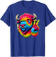 Peace Sign Tie Dye Bison T-Shirt - T-Shirt | Royal