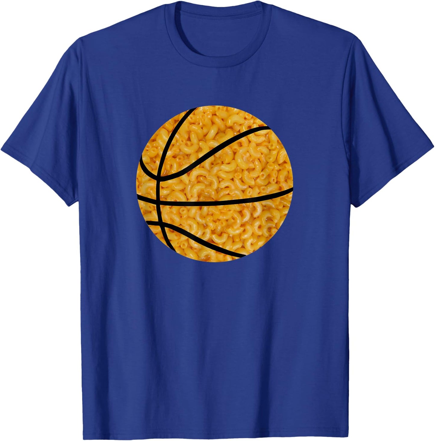 Mac and Cheese Basketball Lover Macaroni and Cheese Player T-Shirt - T-Shirt | Royal