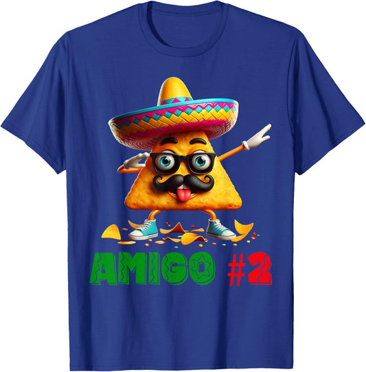 The 3 Three Amigos Cinco De Mayo Amigo #2 Group Matching T-Shirt - T-Shirt | Royal
