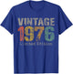Vintage 1976 Limited Edition 49th Birthday Gifts 49 Year Old T-Shirt - T-Shirt | Royal