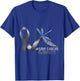 Pretty White Ribbon Support Dragonfly Lung Cancer T-Shirt - T-Shirt | Royal