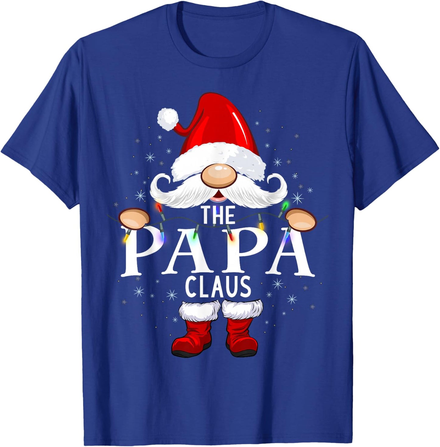 The Papa Claus Christmas Matching Pajama T-Shirt - T-Shirt | Royal