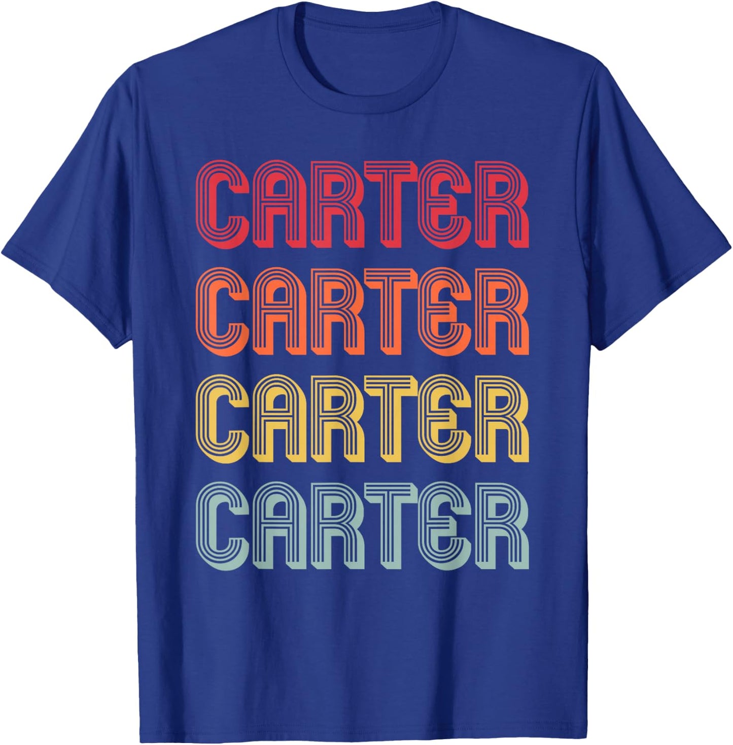 CARTER Gift Name Personalized Funny Retro Vintage Birthday T-Shirt - T-Shirt | Royal