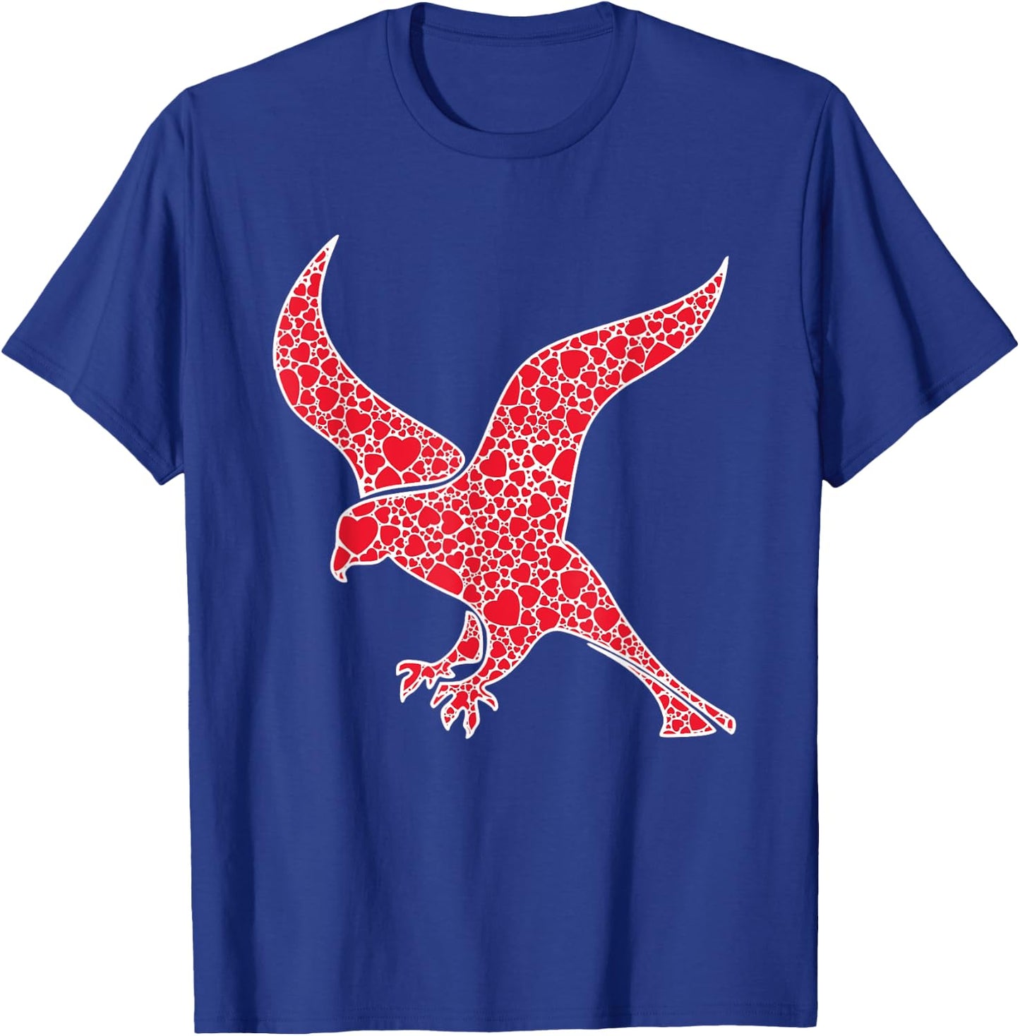 Falcon Hearts Valentine's Day Hawk Bird Lover Girl Gift T-Shirt - T-Shirt | Royal