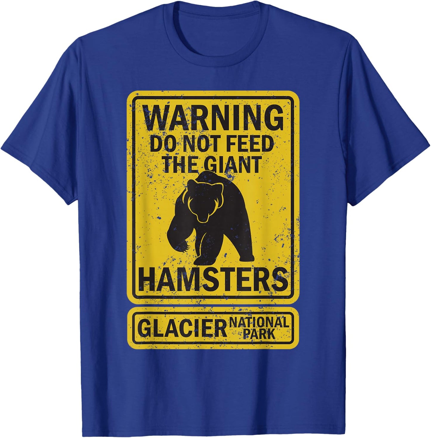 Funny Glacier National Park Grizzly Brown Bear Souvenir Gift T-Shirt - T-Shirt | Royal