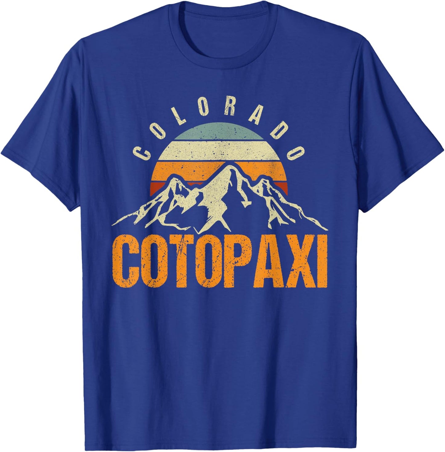 Colorado Cotopaxi Vintage Mountains Hiking Wildlife Colorado T-Shirt - T-Shirt | Royal