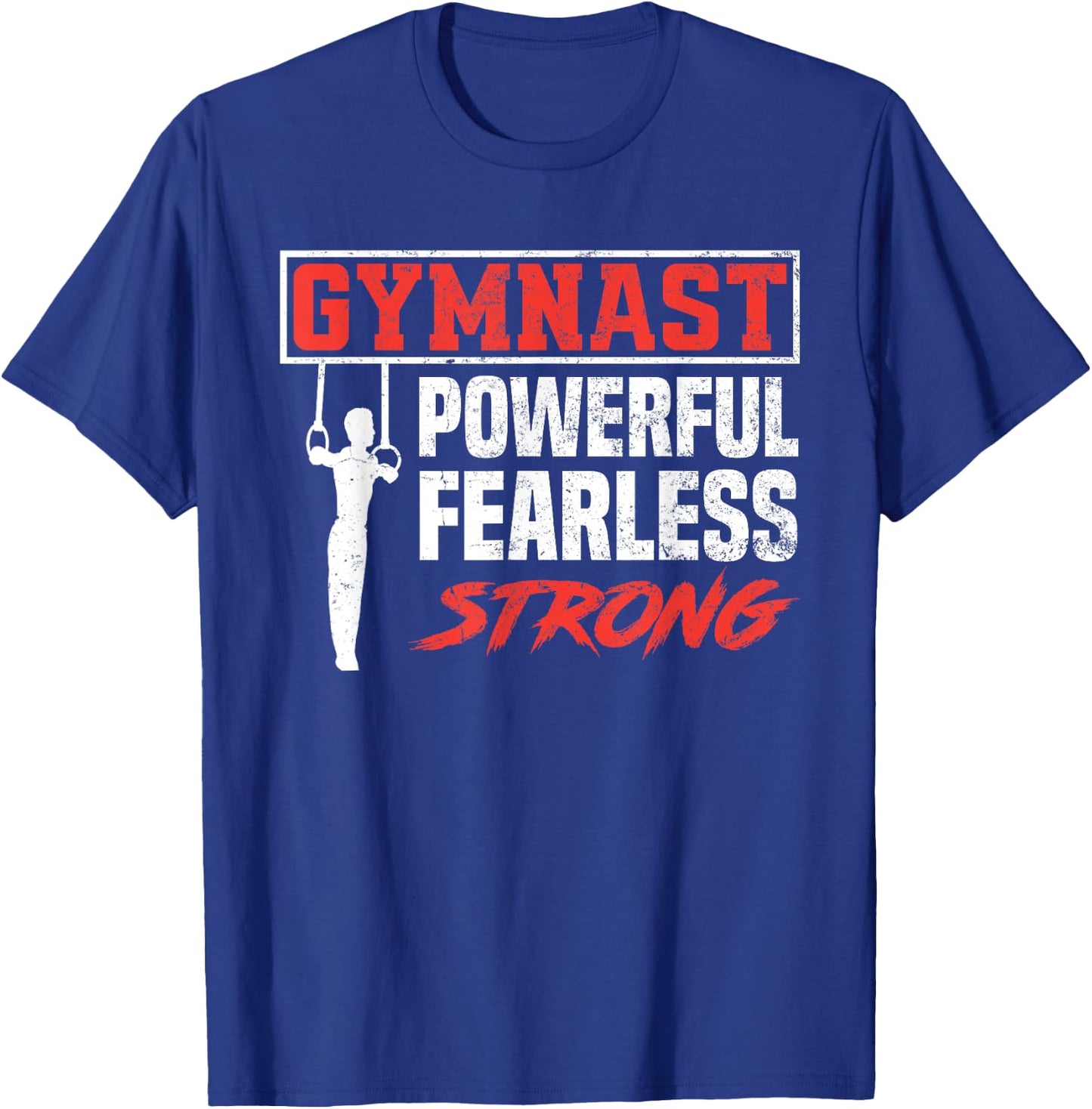 Boys Gymnastics Sports Strong Funny Gymnast T-Shirt - T-Shirt | Royal