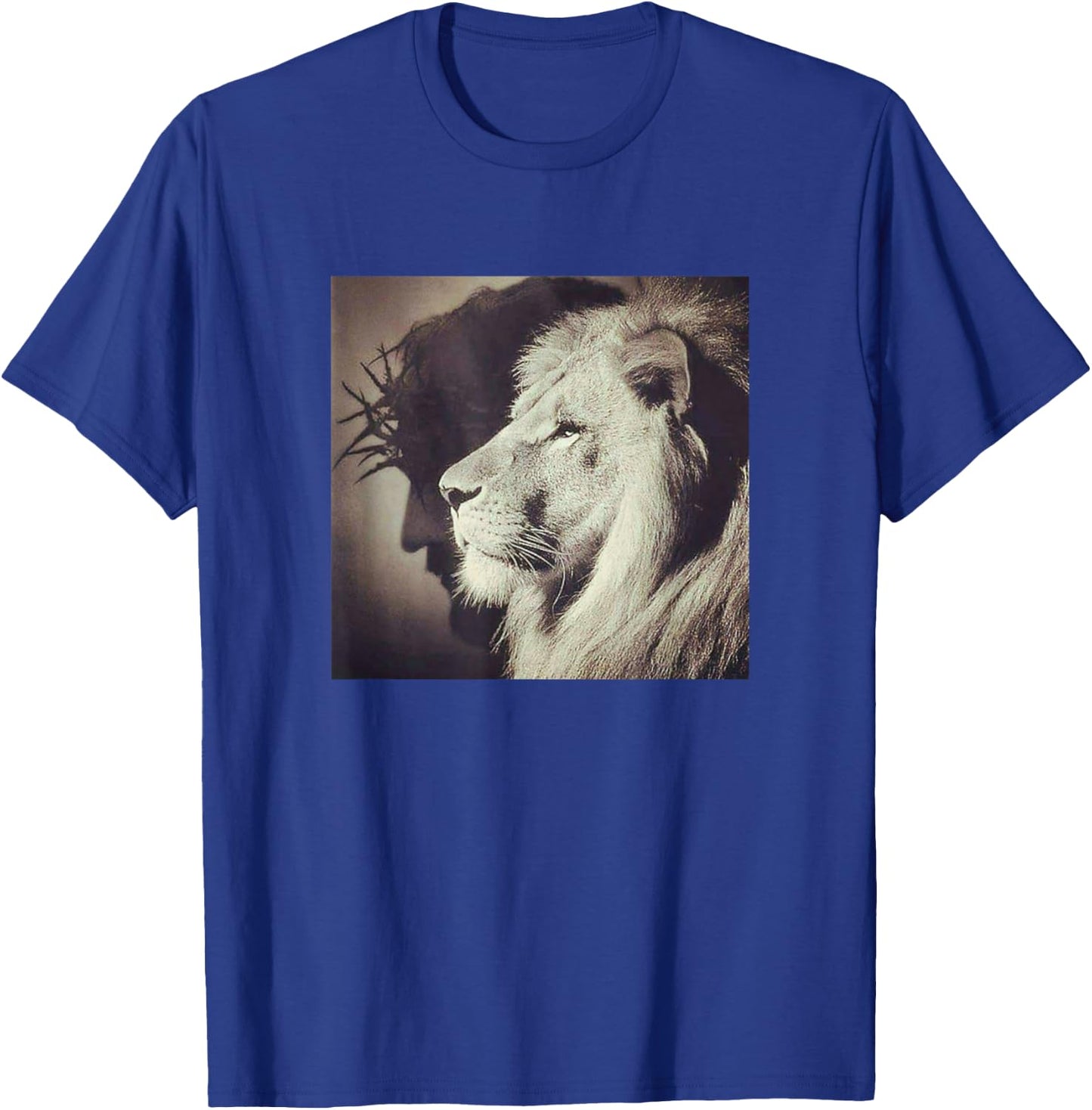 Jesus Lion of Judah Christian Gift T-Shirt - T-Shirt | Royal