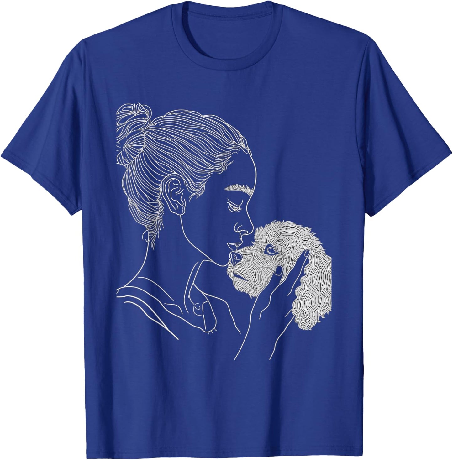 Bichon Frise Dog Mom Dog Art Mother's Day T-Shirt - T-Shirt | Royal