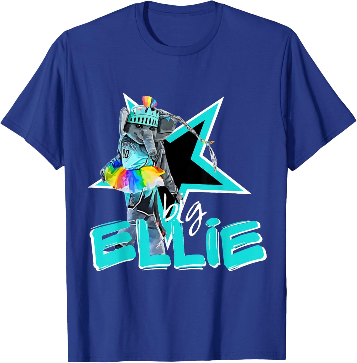 Big Ellie NY Liberty Mascot T-Shirt - T-Shirt | Royal