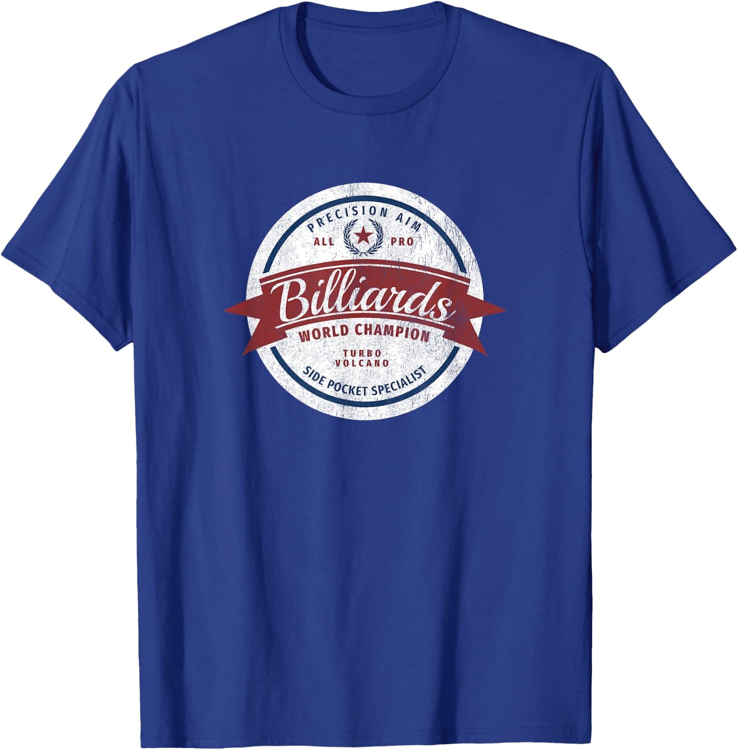 Retro Billiards World Champion “Side Pocket Specialist” T-Shirt - T-Shirt | Royal