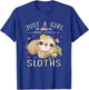 Just A Girl Who Loves Sloths Cute Sloth Lover Girls T-Shirt - T-Shirt | Royal