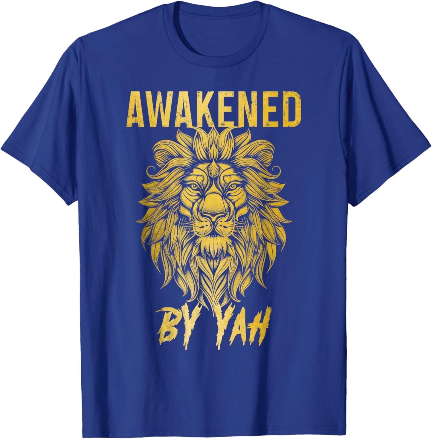 Hebrew Israelite Awakened By Yah Lion Of Judah Jewish Yahweh T-Shirt - T-Shirt | Royal