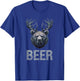 Beer Grizzly Deer Bear Bear With Antlers Beer T-Shirt - T-Shirt | Royal
