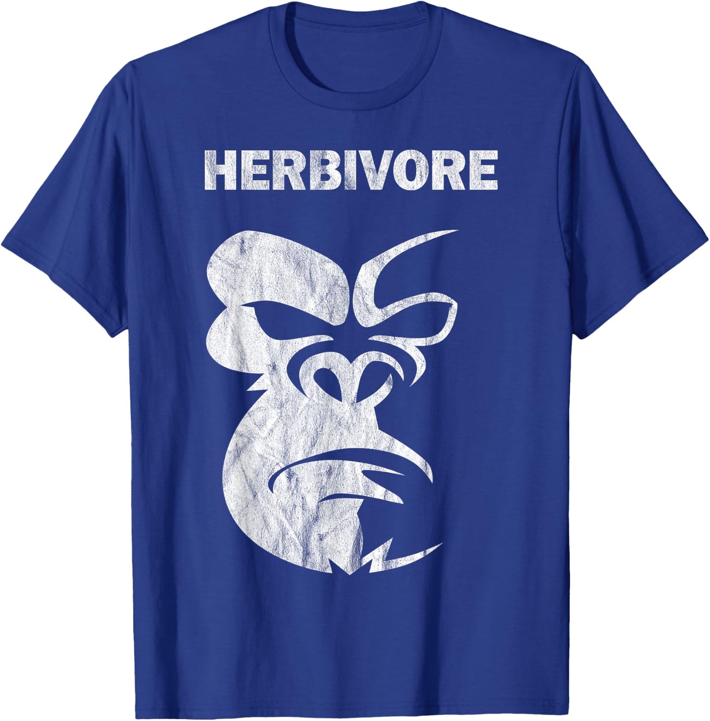 Herbivore Vegetarian Vegan Gorilla Women Men Kids T-Shirt - T-Shirt | Royal