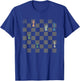 Board Game Chess Board Colourful Chess Figure Gift Chess T-Shirt - T-Shirt | Royal