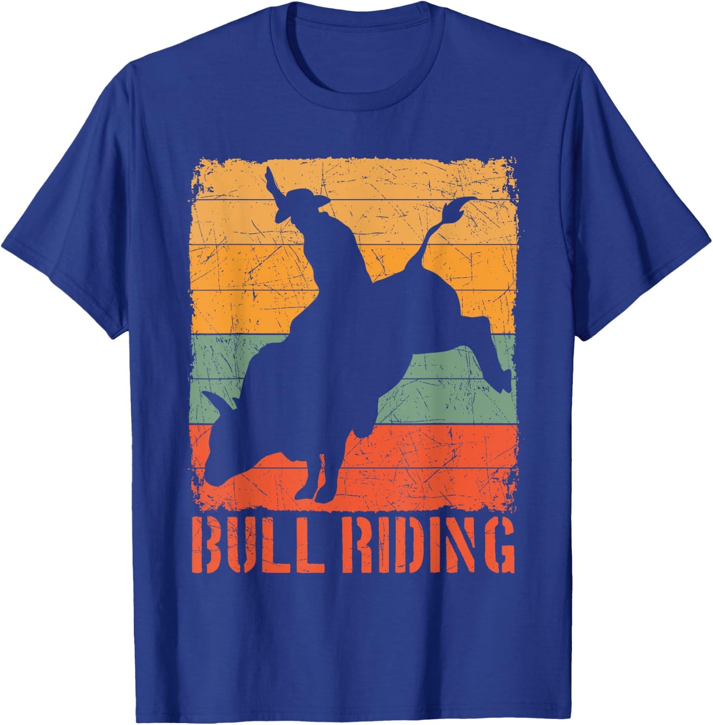 Bull Rider Riding Cowboy Cowgirl Rodeo Buck Off Sport Gift T-Shirt - T-Shirt | Royal
