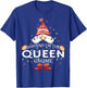 Pretend I'm The Queen Gnome Christmas Matching T-Shirt - T-Shirt | Royal