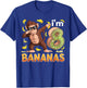 8 Year Old Monkey Birthday Safari Jungle Animal 8th B-day T-Shirt - T-Shirt | Royal