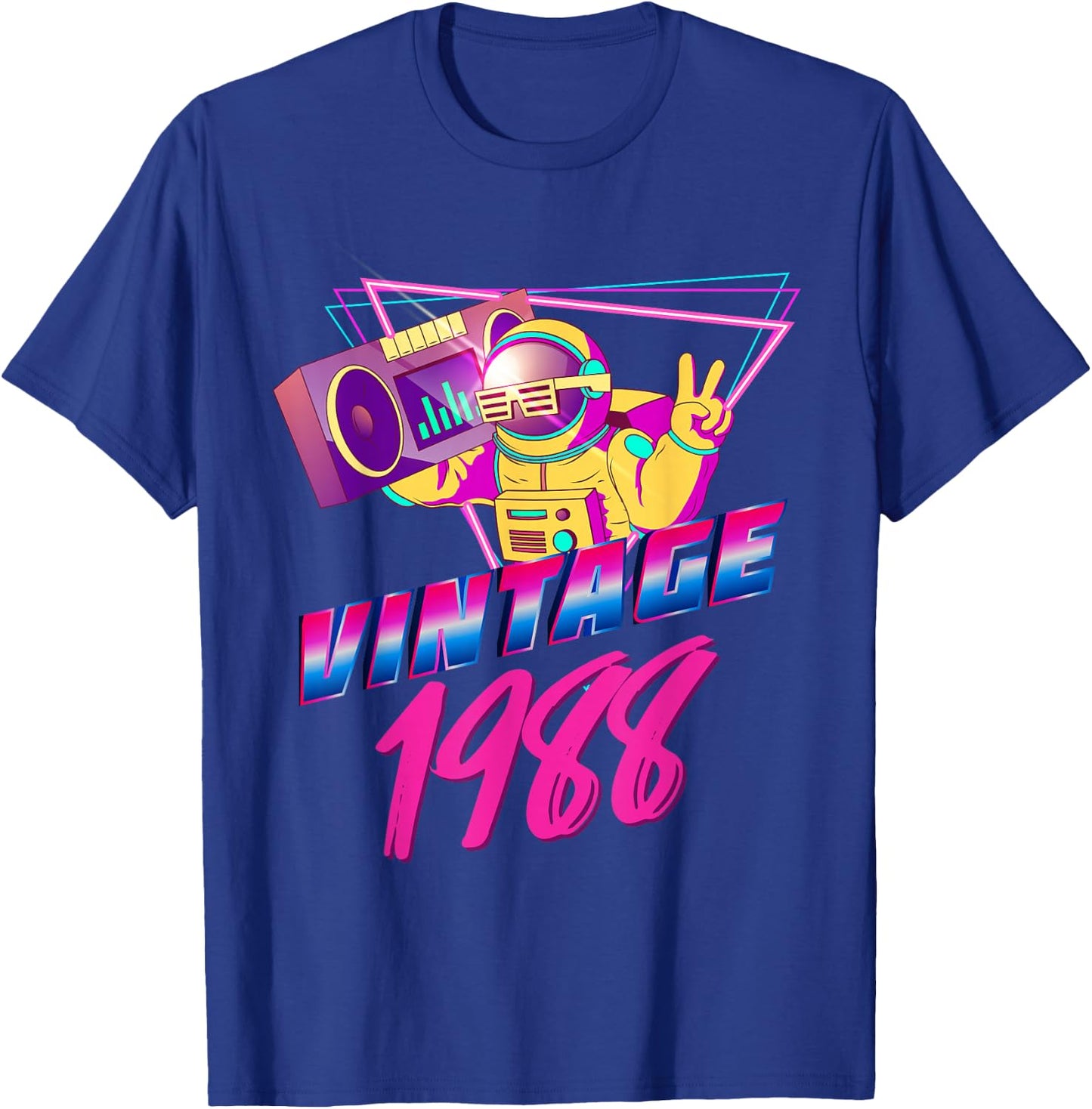 34th Birthday Gift - Vintage 1988 T-Shirt - T-Shirt | Royal