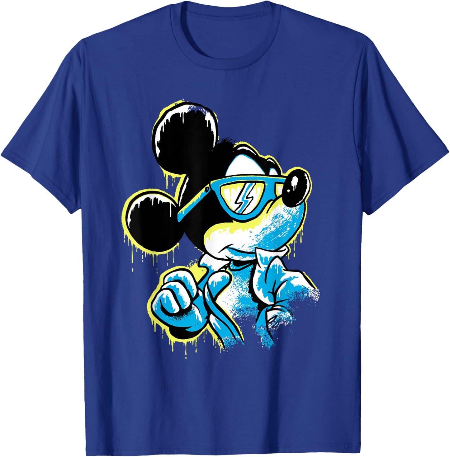 Disney Mickey Mouse ICY Cool Paint Drip Small T-Shirt - T-Shirt | Royal