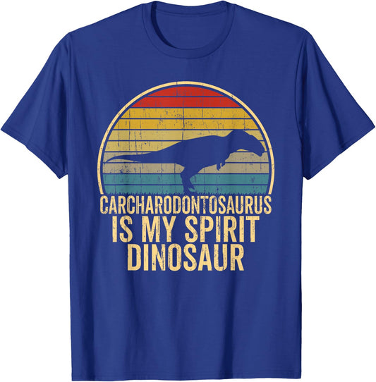 Carcharodontosaurus Is My Spirit Dinosaur - Dino Lovers Gift T-Shirt - T-Shirt | Royal