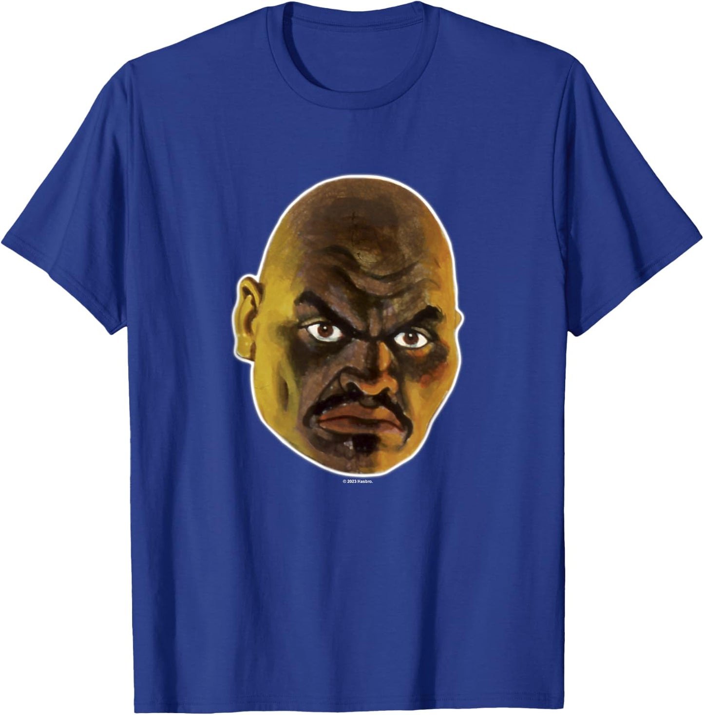 G.I. Joe Classic Roadblock Big Face Retro Portrait T-Shirt - T-Shirt | Royal