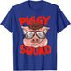 Piggy Squad | Cute Pig Farmer Animal Lovers Funny Farm Gift T-Shirt - T-Shirt | Royal