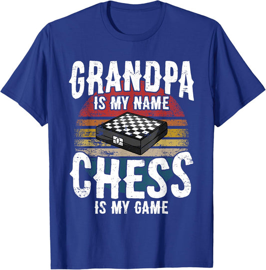 Chess Player Club Club I Retirement Grandpa Grandparents T-Shirt - T-Shirt | Royal