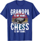 Chess Player Club Club I Retirement Grandpa Grandparents T-Shirt - T-Shirt | Royal
