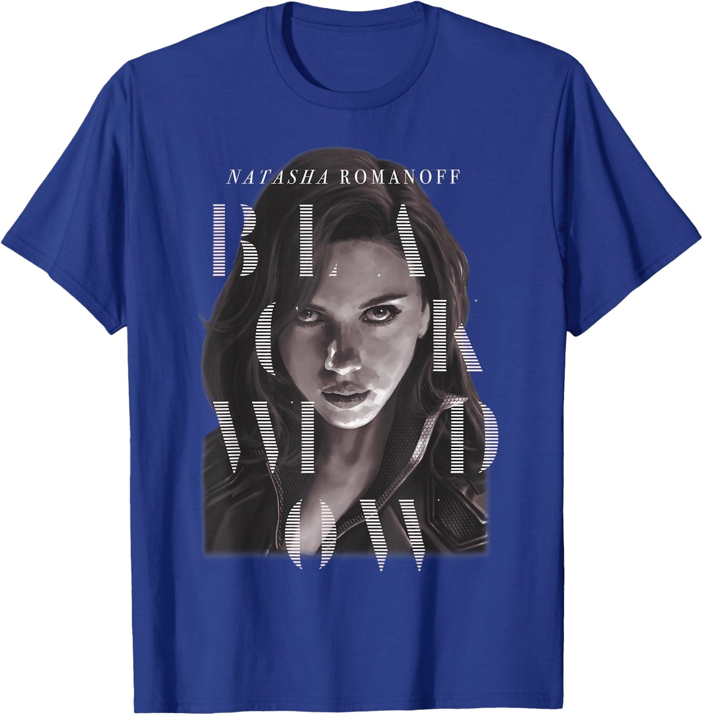 Marvel Black Widow Natasha Romanoff Letter Portrait T-Shirt - T-Shirt | Royal