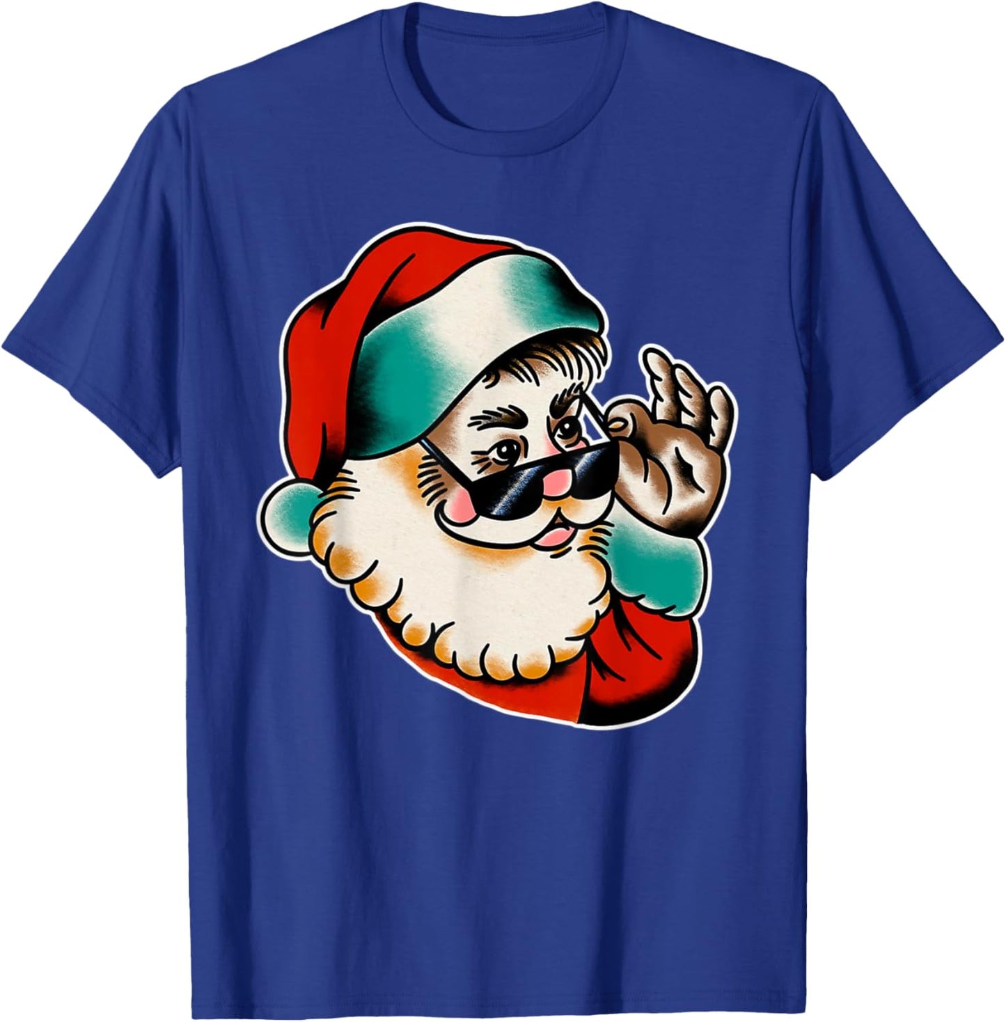Cool Santa Claus Christmas T-Shirt - T-Shirt | Royal