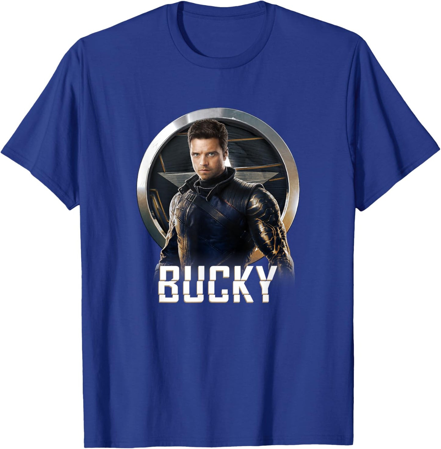 Marvel Falcon & Winter Soldier Bucky Shield Portrait V2 T-Shirt - T-Shirt | Royal