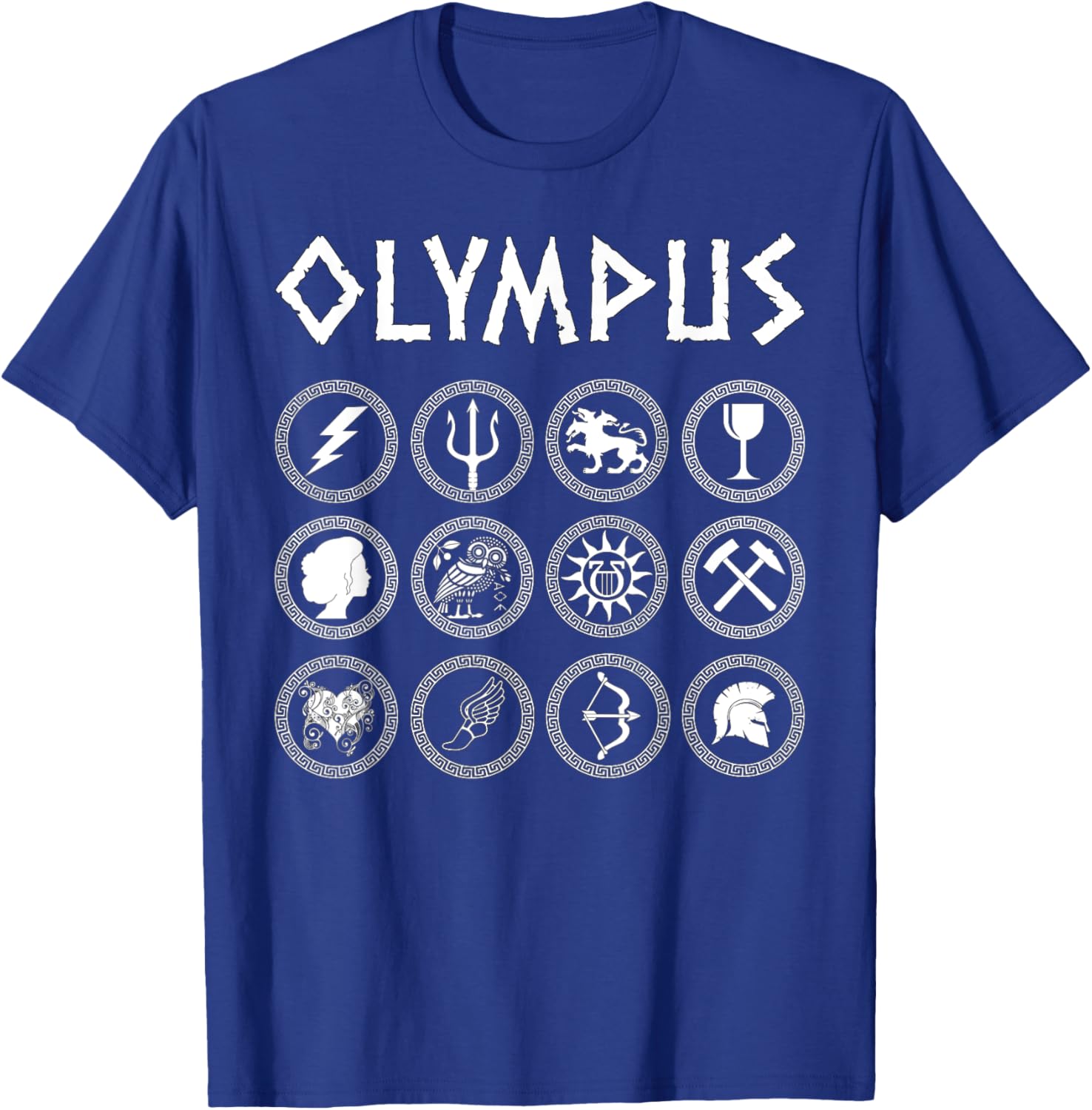 Greek Gods and Goddesses of Olympus Greek Mythology T-Shirt - T-Shirt | Royal