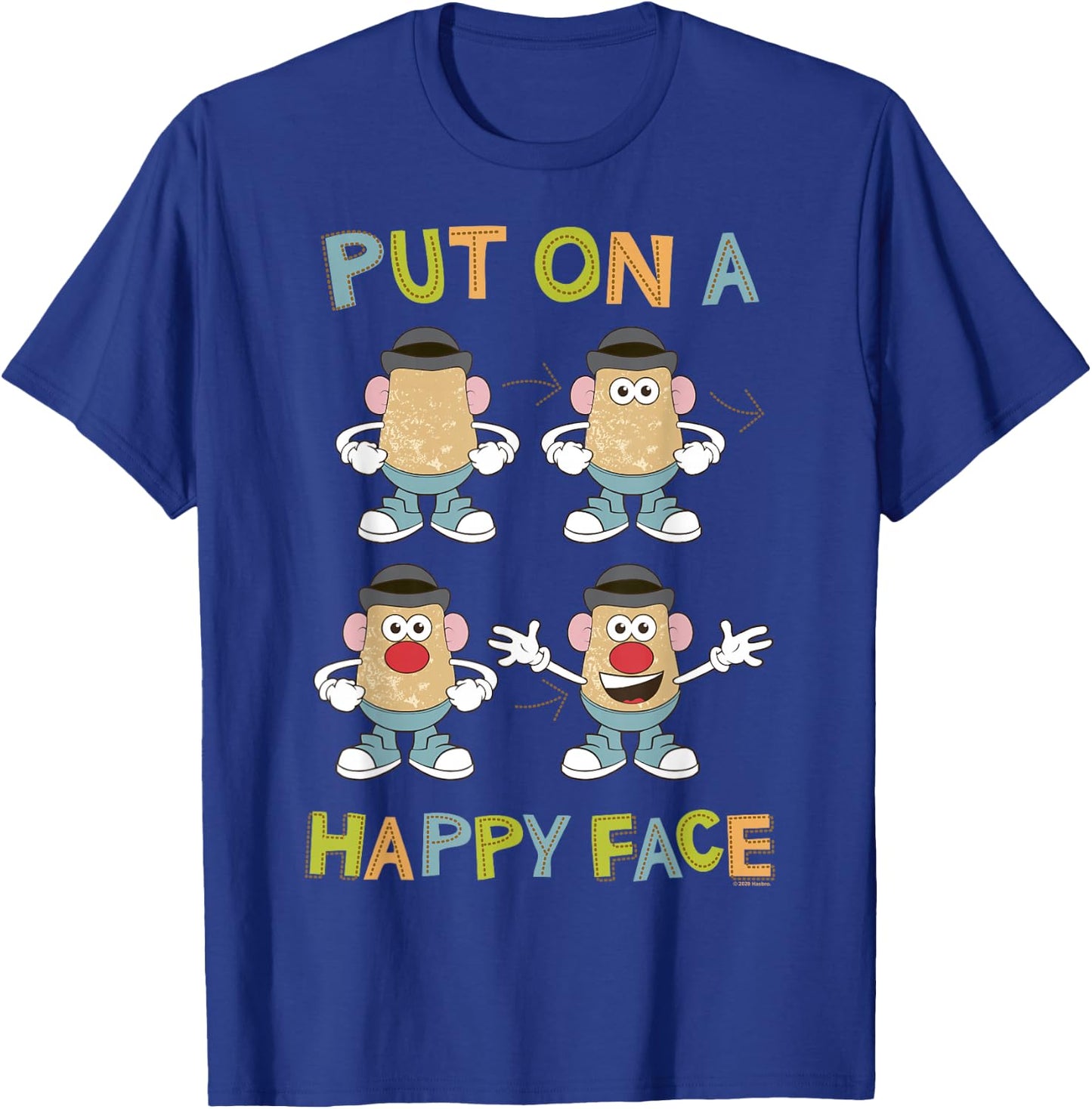 Mr. Potato Head Put On A Happy Face T-Shirt - T-Shirt | Royal