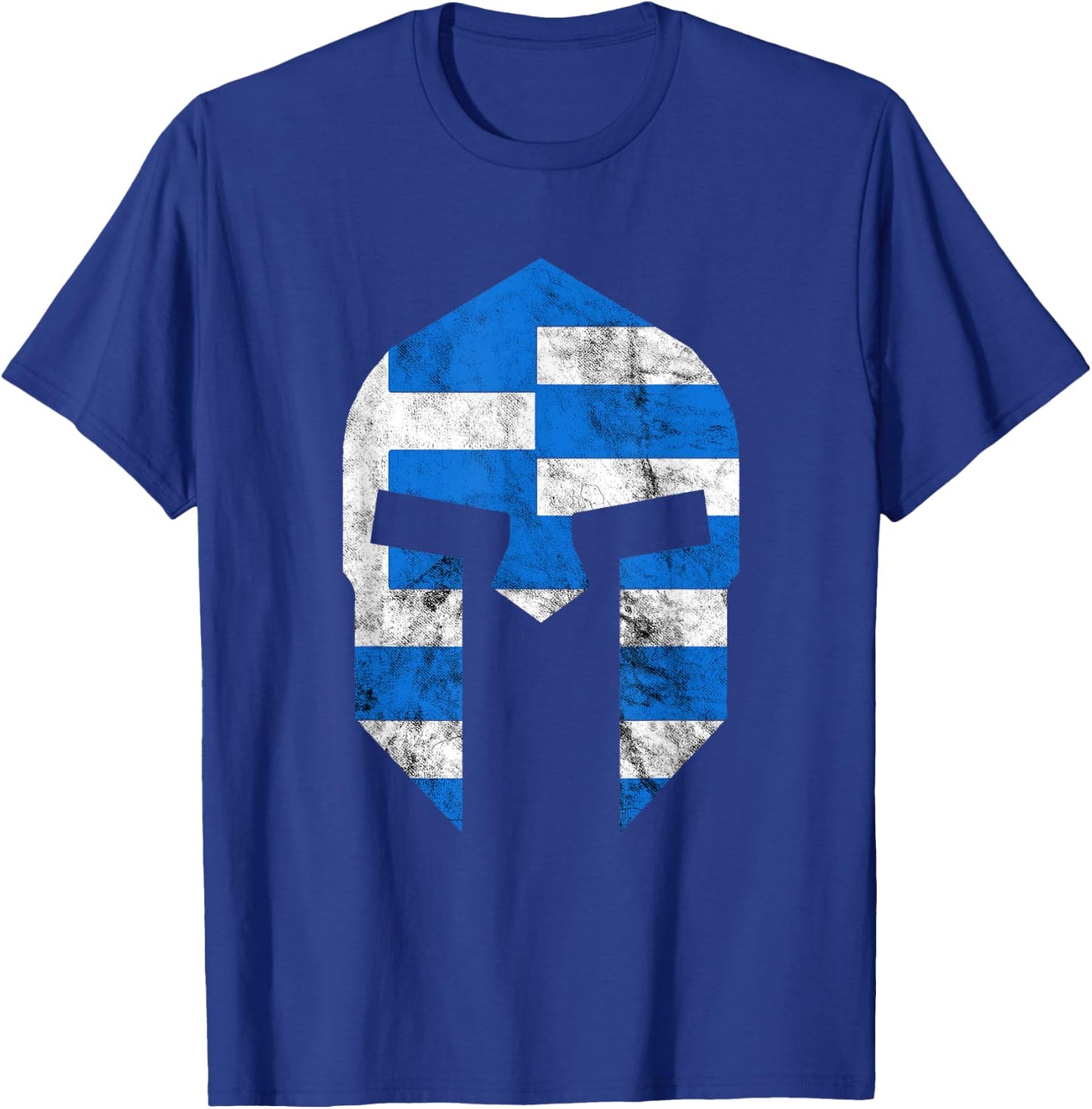 Greek Gladiators Spartan Helmet Greece Sparta T-Shirt - T-Shirt | Royal