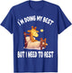 Giraffe Animal Pajamas Nightgown Sleeping Napping T-Shirt - T-Shirt | Royal