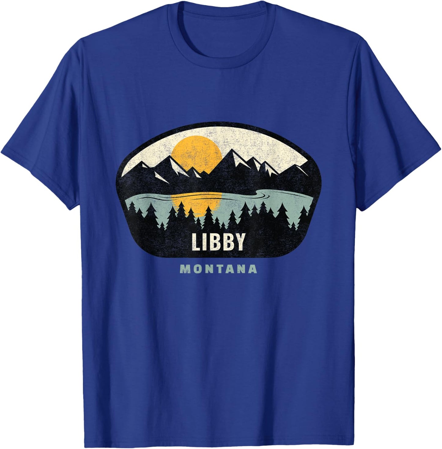 Libby Montana Design, MT Vacation Souuvenir T-Shirt - T-Shirt | Royal