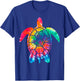 Turtle Tie Dye Hippie Diving Diver Gift T-Shirt - T-Shirt | Royal