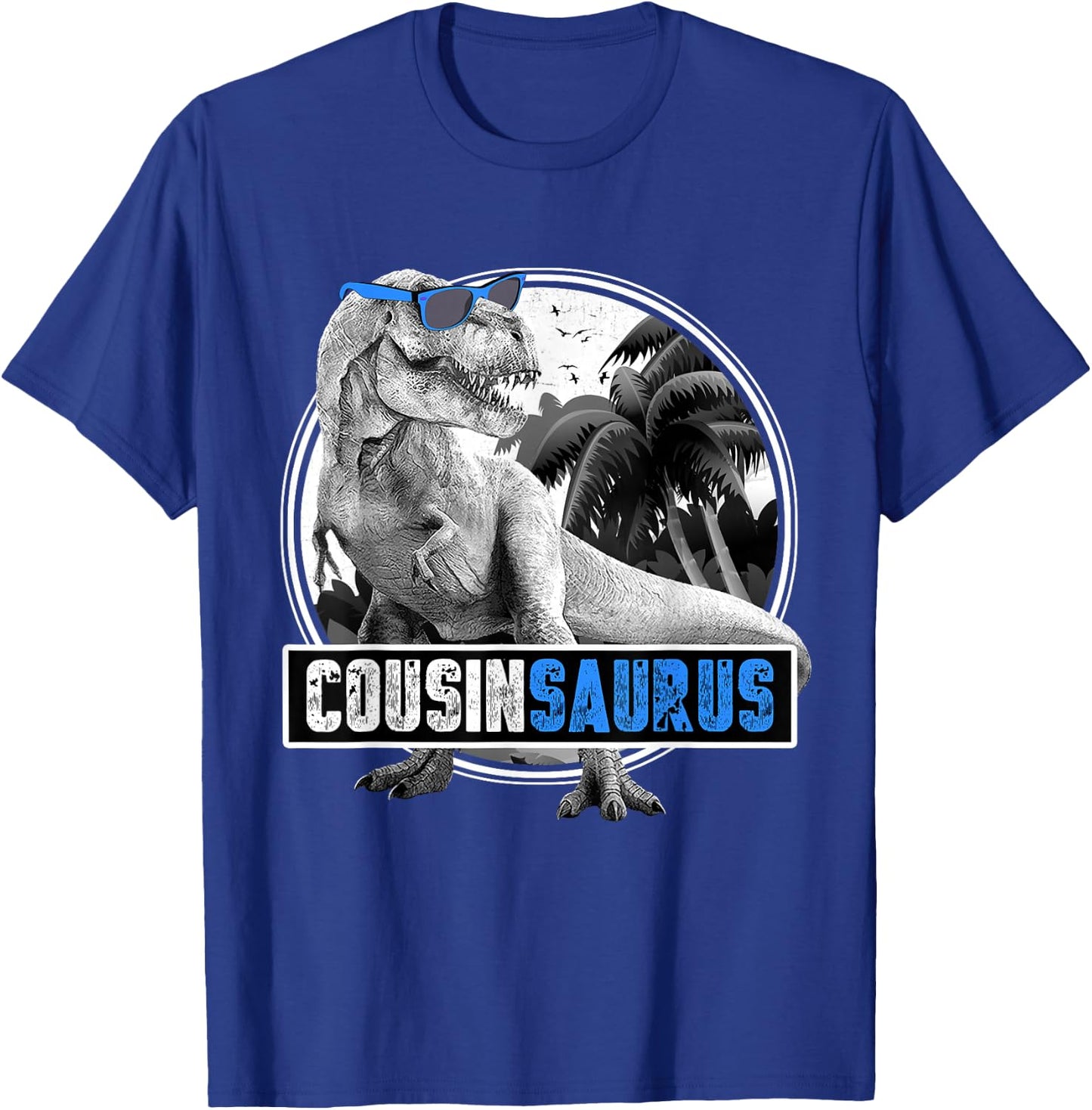 Cousinsaurus T Rex Dinosaur T-Shirt - T-Shirt | Royal